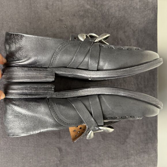 AS 98 Italian Leather Chain Loafers EU 41 - Picture 8 of 14